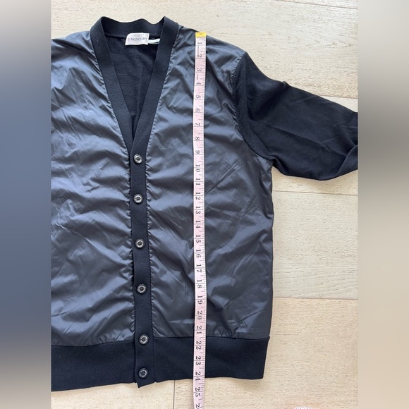 Monclear Maglia Tricot V-Neck Cardigan Sz S black - Picture 6 of 11